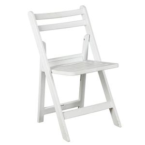 Chaises <span class=keywords><strong>Wimbledon</strong></span> pliables de jardin extérieur en résine plastique blanche portable pour banquet de mariage, événements, prix bon marché - Product Image 3