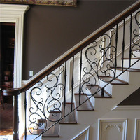 Rampe d'escalier en fer forgé décoratif DAIYA pour maison résidentielle