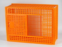 Nouvelle caisse de transport pour volailles en plastique, design carré, matériau PP, longue durée de vie pour volailles vivantes