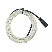 Guirlandes lumineuses en cuivre pour les fêtes, guirlandes lumineuses LED en fil de cuivre avec connecteur DC, adaptateur secteur, lumières en cuivre pour Noël, mariage, fête