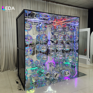 LEDA 2025 Custom LED Light Mirror Photo Booth with Metal <b>Frame</b> 200cm Size Custom Color for <b>Wedding</b> Party Event Decor - Product Image 1