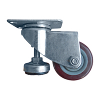 Roue pivotante en PU durable utilisée dans le transport de matériel de chariot à main de stockage d'étagère logistique