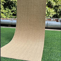 Grande dalle moderne en porcelaine souple, effet tressé en chanvre noué, flexible, ignifuge, imperméable, pour murs intérieurs/extérieurs, effet tissé