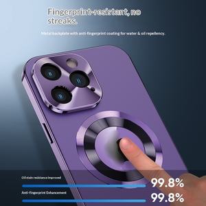 Funda Magnética para Teléfono 15 Pro Max, <span class=keywords><strong>Original</strong></span>, <span class=keywords><strong>de</strong></span> Doble Cara, con Cristal Electrochapado, sin Etiqueta Metálica - Product Image 2