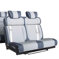 Siège de voiture pliable en cuir imperméable AutoLiuMa L005H pour camping-car, mobilier universel modifié pour Hiace, VW, Ford Transit