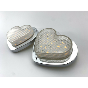 ไฟเลี้ยวทรงหัวใจสไตล์ญี่ปุ่น JDM ไฟ LED สำหรับรถยนต์ อุปกรณ์ตกแต่งรถยนต์ 12V 24V - Product Image 1