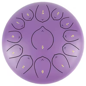 Vente en gros de tambours à languettes en acier de 12 pouces à 13 notes, marque OEM, instrument de musique, logo personnalisé accepté, comprend des baguettes, des livres et un sac - Product Image 5