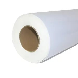 光沢のある広告バナー素材PVCフレックスバナーロール広告素材ホワイトバックバナー