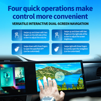 Navigateur GPS Android à double écran tactile avec Android 13, GPS DSP, multimédia et TV. Compatible avec les kits de tableau de bord et les faisceaux de câblage de 9 "/10.1"