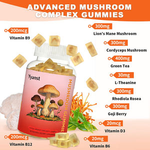 หมากฝรั่งเห็ดพร้อมแผงคอสิงโตช่วยเพิ่มภูมิคุ้มกันส่งเสริมการย่อยอาหารบรรเทาความเครียด - Product Image 4