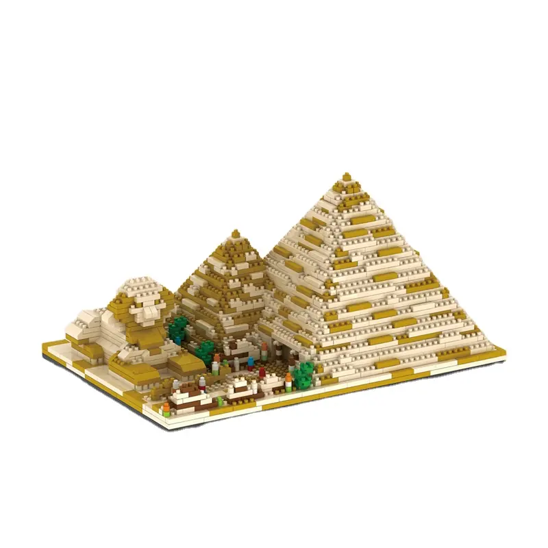 Diamant Maat Bouwstenen Bricks Piramide 1456Pcs Educatief Speelgoed Mini Maat Brick Wereldberoemde Gebouw Gemonteerd Diy Voor Spelen