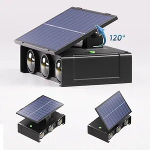 Aplique de pared LED con energía Solar para exteriores, iluminación hacia arriba y hacia abajo, lámpara de pared Solar impermeable para casa de campo, valla, pasillo - Product Image 2