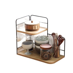 Simple iron double-layer <b>shelf</b>, corner desktop storage <b>rack</b>, skincare product organizer, multi-functional storage <b>rack</b> - Product Image 5