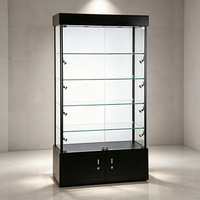 Les magasins de détail utilisent des comptoirs de présentation. Vitrines en verre sur mesure en gros. Étagères d'exposition lumineuses à LED verrouillables.