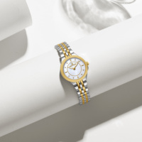 Montre à quartz à deux aiguilles NAVIFORCE Officielle 5084, bracelet en acier inoxydable massif, Reloj De Mujer avec cadran en nacre, montre-bracelet pour femme