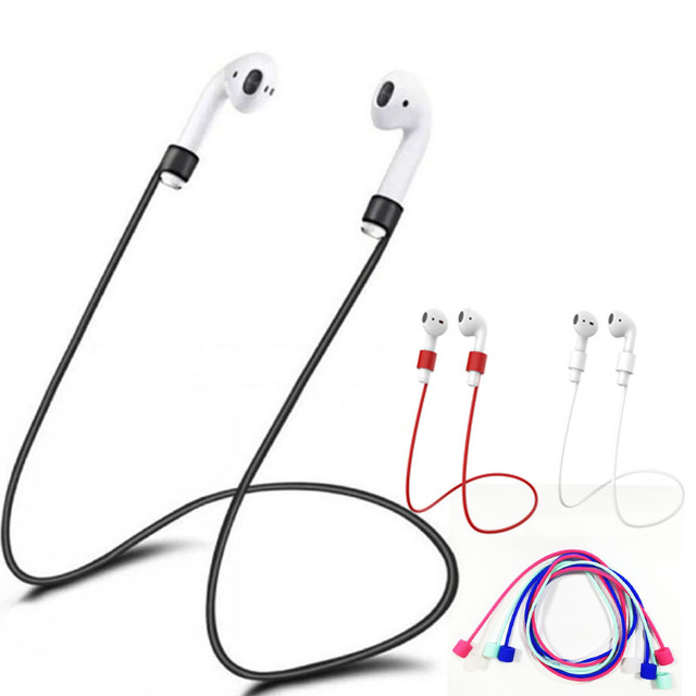 Silicone Anti-lost Neck Strap Wireless Earphone String Rope Headphone Cord Earphone Accessories