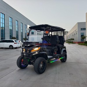 Voiturette de golf électrique tout-terrain surélevée 4 places 72V au lithium avec moteur AC silencieux et couleur de carrosserie personnalisable pour les propriétés - Product Image 2