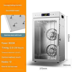 Déshydrateur alimentaire domestique de haute qualité avec fonction fumage, pour bacon, viande, bœuf séché, saucisses, avec minuterie et contrôle de la température, grande capacité - Product Image 6