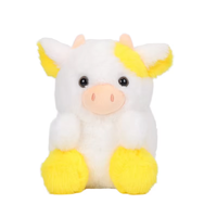 Vente d'usine coloré coréen Kawaii violet vache poupée en peluche Super doux en peluche PP coton remplissage cadeau d'anniversaire pour les enfants