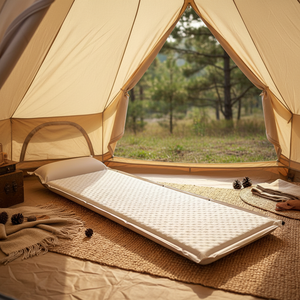 Colchón Inflable Impermeable para 1-2 Personas, 4 Estaciones, con Almohada Integrada, PVC 210T, Valor R de 4.0, Textura Ondulada, Portátil - Product Image 2