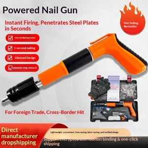 Foreign Trade Gun Staple Gun Mini Nail Gun Silencer Staple Gun Concrete Nagler One Piece <b>Dropshipping</b> - Product Image 3