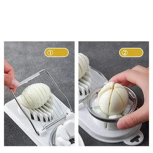 Multi Functional Egg Cutter Two in One Slice Cutter Stainless Steel Household Egg Cutter Egg Preserved Divider <b>Splitter</b> - Product Image 4