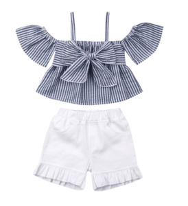 Nouveau Ensemble Fille Style Ins Deux Pièces Tendance Décontracté Grands Enfants Vêtements Européens et Américains Été - Product Image 3