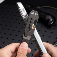Mini levier de démontage EDC en titane de haute qualité, décapsuleur porte-clés, clip de poche, levier de démontage miniature en alliage de titane