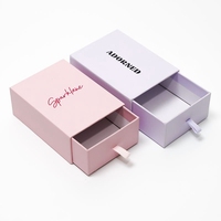 Boîte à tiroir coulissant en carton de qualité supérieure à prix compétitif, avec logo personnalisé en relief, recyclable, pour bijoux, montres, expédition, petites boîtes cadeaux