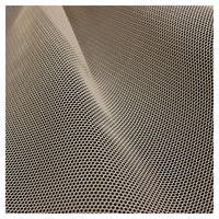 Échantillon gratuit Non extensible 100% Polyester chaîne tricotée tissu en filet bon marché pour chaise de bureau