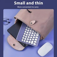 Keyboard Kompak Tasso Factory Wholesale Baru, Ultra-tipis, Multi-sistem, Kompatibel, Nirkabel, Tipe-C, Dapat Diisi Ulang, RGB Backlit