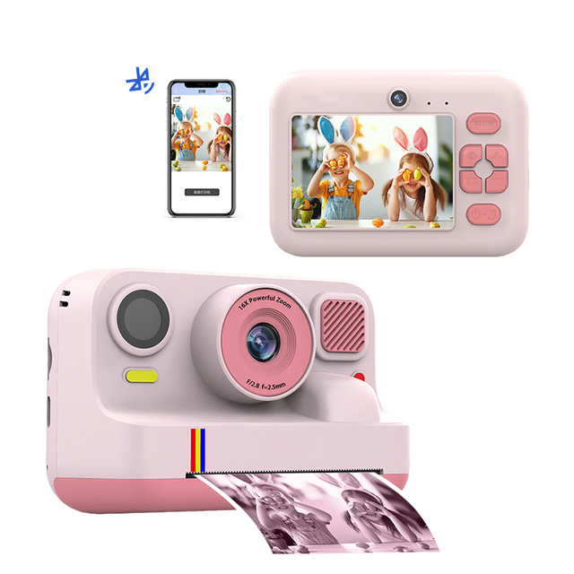 K12Pro 2.4 Inch Kids Instant Print Camera with Multicolor Printing Children Digital Camera for Christmas Birthday Gifts