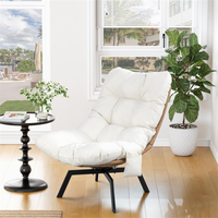 Haute qualité 360 °   Fauteuils de salon rotatifs pour patio, chaise pivotante en rotin tressé pour salon, chambre, jardin, balcon