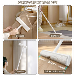 Hızlı Tek Kullanımlık Yapışkanlı Tüy Toplayıcı Giysiler & Evcil Hayvan Tüyleri için Yapışkanlı Yapraklar Mobilya Halı Döşemeden - Product Image 4