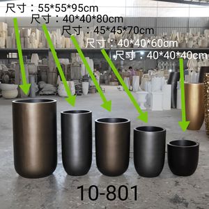 Pots à fleurs en <span class=keywords><strong>fibre</strong></span> <span class=keywords><strong>de</strong></span> <span class=keywords><strong>verre</strong></span> décoratifs légers et résistants au design moderne, <span class=keywords><strong>prix</strong></span> d'usine, jardin à domicile, peints - Product Image 1