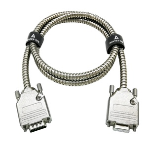 Armored Metal Clad DB9 Rs232 Cable Metal <strong>Connector</strong> D-SUB Male to <strong>Female</strong> Cable Assembly Metal DB9 <strong>Connector</strong> for Harsh Environment - Product Image 3