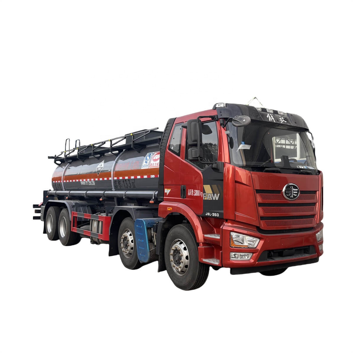 FAW 8x4 18000L химическая Жидкостная Автоцистерна для коррозионных опасных материалов