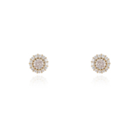 Parure de bijoux scintillante pour étudiants, avec trois colliers ronds en zircon coloré, idéale pour la Saint-Valentin