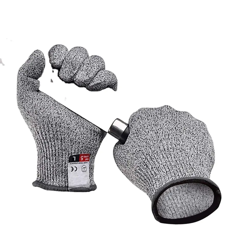 Anti-Schnitt-HPPE schnittfeste Handschuhe Lebensmittelqualität Stufe 5 Schutz Sicherheit Küchenhandschuhe für den Handschutz