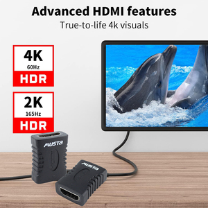 Factory 4K 60Hz <strong>HDMI</strong> Adapter Female <strong>to</strong> Female <strong>Converter</strong> For <strong>HDMI</strong> Extension Coupler For HDTV With VGA Application Audio - Product Image 5