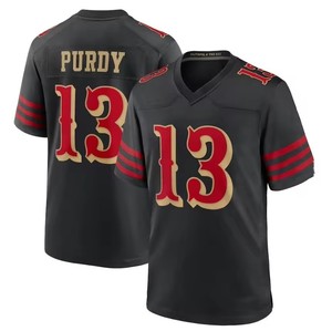 Nieuw heren San Francisco American Football shirt met geborduurd logo, aanpasbaar shirt met logo - Product Image 1