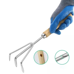 Vente chaude Confortable Manche En Bois Râteau Bêche <span class=keywords><strong>Pelle</strong></span> 5 Pièces Ensemble D'outils De Jardin Avec Sac De <span class=keywords><strong>Rangement</strong></span> - Product Image 4
