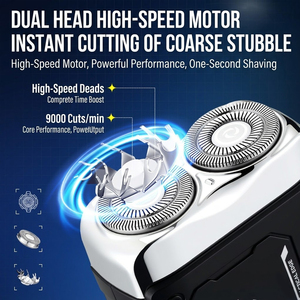 Mini <span class=keywords><strong>Afeitadora</strong></span> Eléctrica Estilo Mecha <span class=keywords><strong>para</strong></span> Hombre con Pantalla LED, Carga Rápida Tipo-C, Resistente al Agua IPX6, Maquinilla de Afeitar Portátil de Viaje - Product Image 3