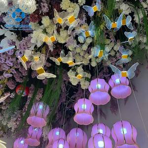 Lampes suspendues LED ANPU Lighting Lily of the Valley, changement de couleur RGB, indice de protection IP65, décoration de Noël pour l'extérieur/l'intérieur - Product Image 6