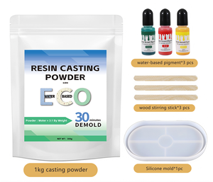 High-purity, environmentally friendly Jesmonite resin plaster powder tool <b>kit</b> for <b>DIY</b> art sculpture and aromatherapy plaster - Product Image 1