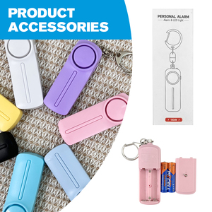 Zelfverdedigingsalarmen sleutelhanger voor vrouwen Zelfverdedigingszaklamp Anti-aanval zelfverdedigingsbenodigdheden - Product Image 6