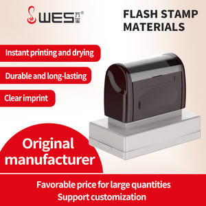 ختم فلاش مستطيل الشكل من WES مع نص مخصص وشعار للأختام المؤسسية والمالية للاستخدام التجاري - Product Image 2