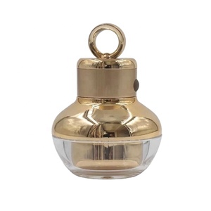 Envase Cosmético Vacío de 30g 50g, Contenedor de Maquillaje de Acrílico de Alta Calidad, Botella Dorada para Crema, Envases para Cosméticos - Product Image 1