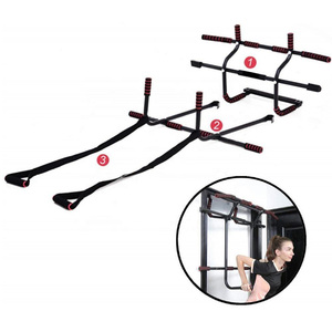 Wellshow Sport Pull-Up Bar <span class=keywords><strong>porta</strong></span> Trainer telaio <span class=keywords><strong>porta</strong></span> Dip Bar corde elettriche barre sottogola per nessuna vite - Product Image 1