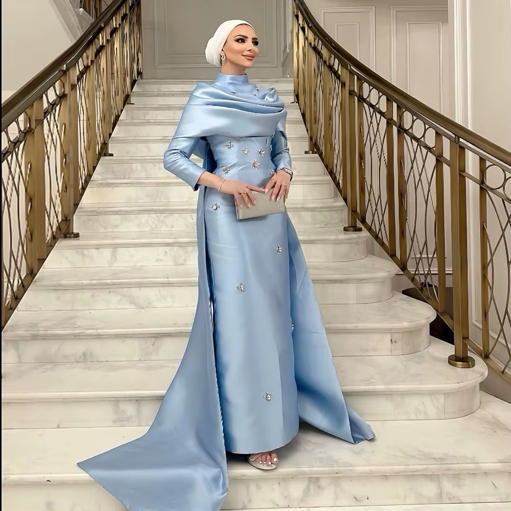 On Sale Mermaid Evening Dress Hijab Crystal Beaded Embroidery | Alibaba.com